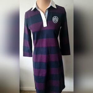 TOMMY HILFIGER Women’s T-shirt Striped Dress Size XP